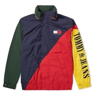 Tommy Hilfiger Tommy Jeans 90's Color-Blocked Hooded Sailing Jacket